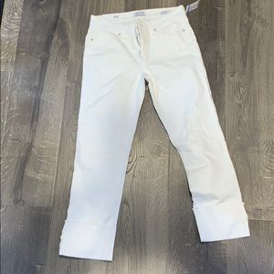 white jeans (cuffed)